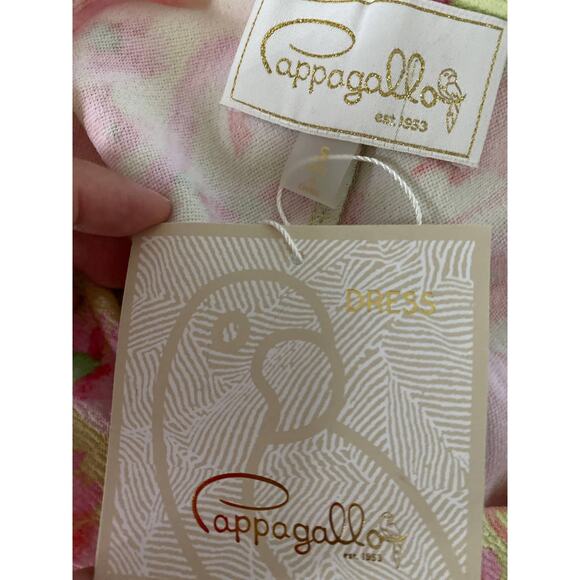 Pappagallo Womens Pink Yellow Flamingo Sleeveless Dress NEW Small - Picture 8 of 10